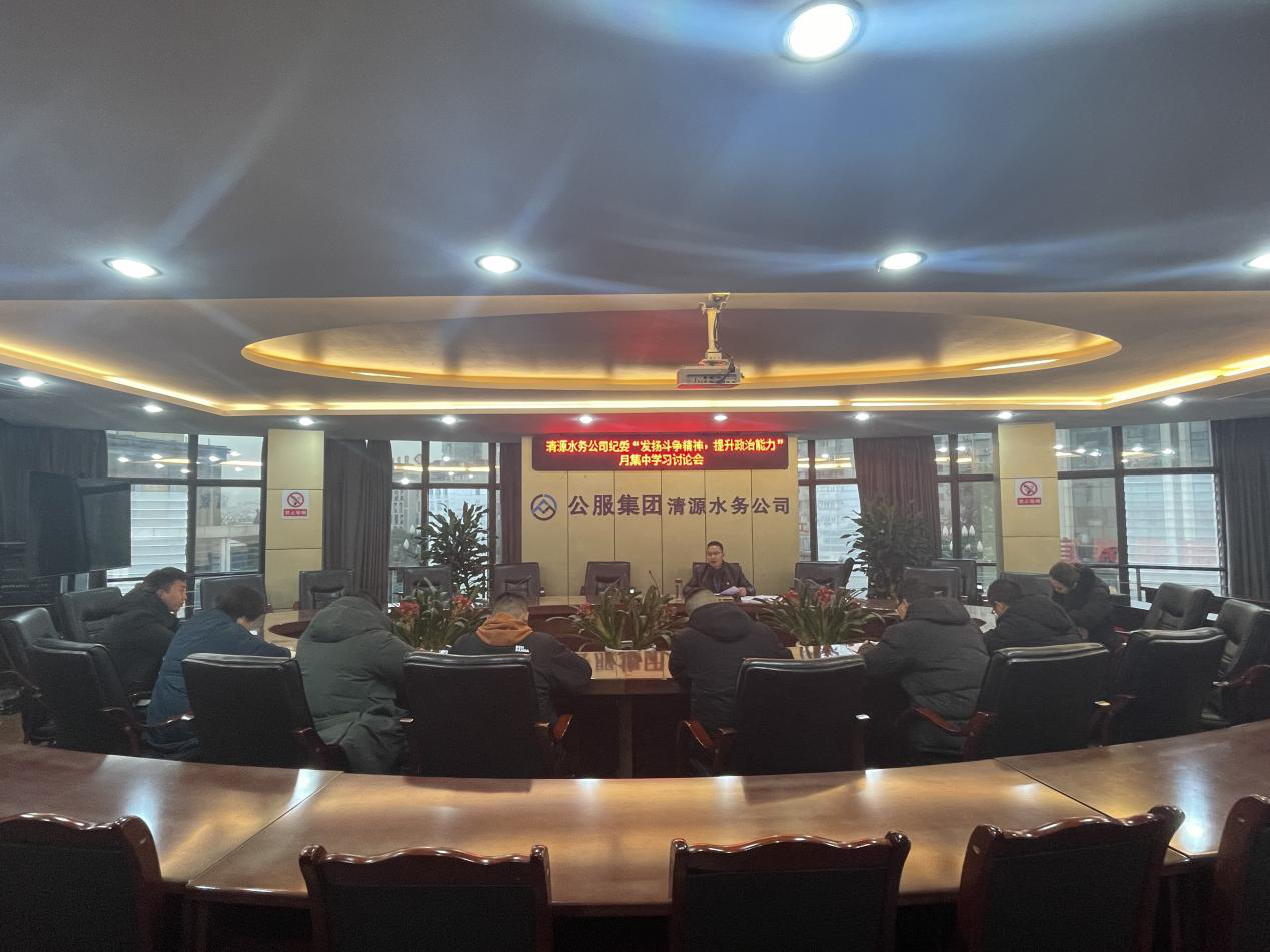 公司紀委召開紀委(擴大)會暨紀檢監察系統“發揚斗爭精神,提升政治能力”月集中學習討論會